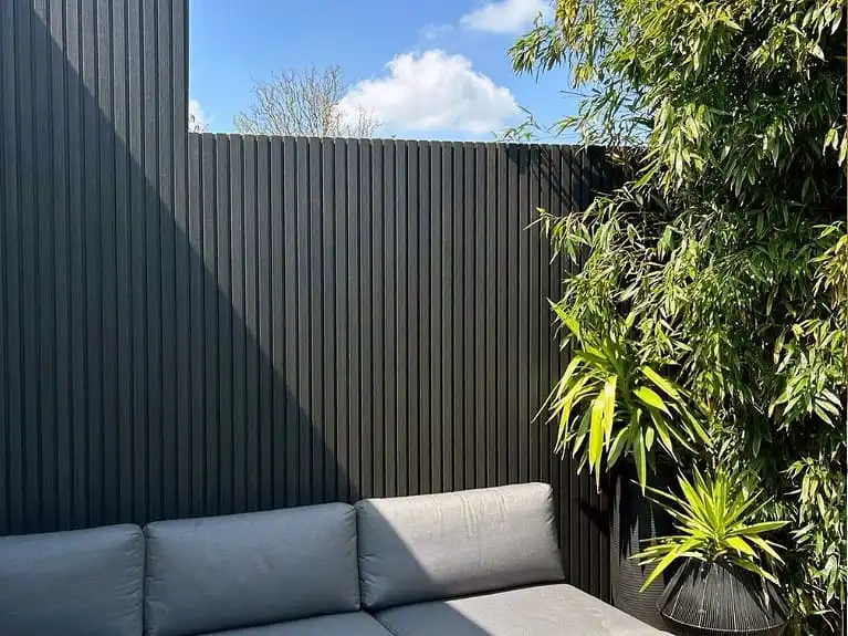 Cladco composite slatted cladding wall