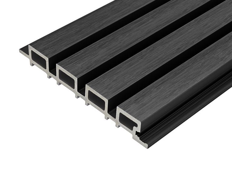 Cladco Slatted Cladding in Charcoal