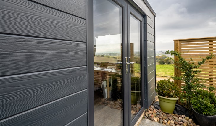 Hardie plank wall cladding