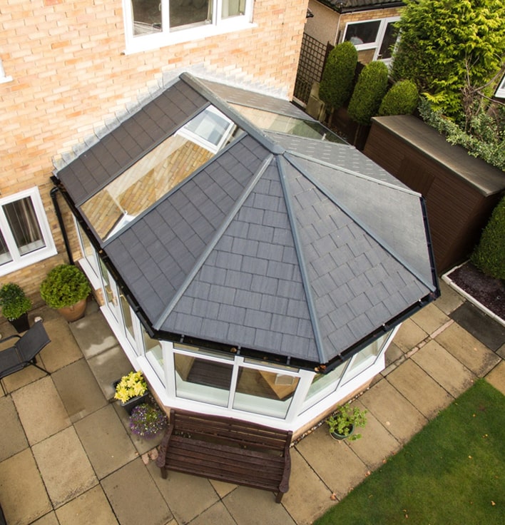 Ultraroof tiled roof conservatory