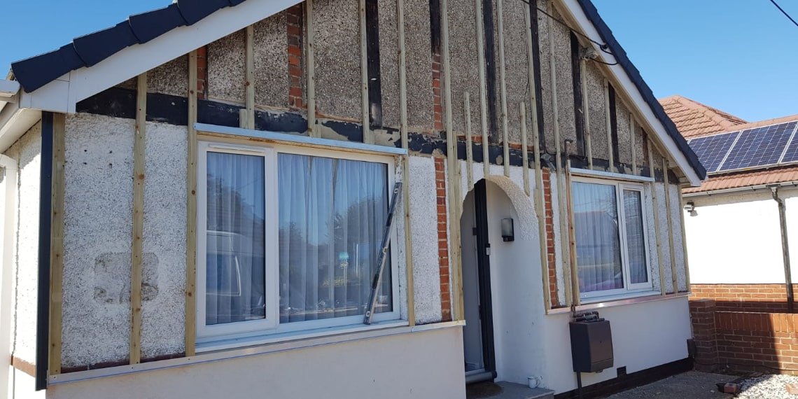 James Hardie Cladding Before Installation In Sholing